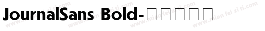JournalSans Bold字体转换